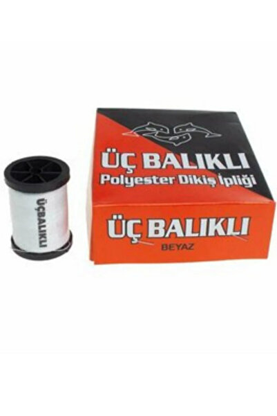 Kent Pazarı 6 τμχ Λευκό πολυεστερικό νήμα - Κορδόνι ραπτικής, νήμα κεντήματος, νήμα καρουλιού