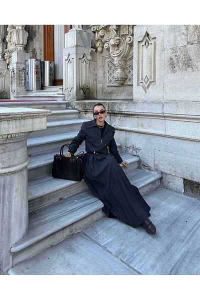 MY LİKA Blazer Double Suit with Jacket and Skirt