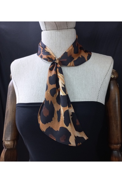 Qrsln Σατέν Γραβάτα Ρόντζα - Φουλάρι Πουά