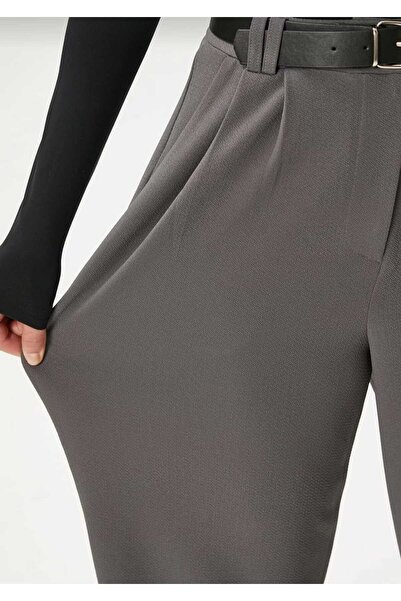 NEVEGE BUTİK Γυναικείο παντελόνι Palazzo Relaxed Fit με Lycra και ζώνη - Antreasit