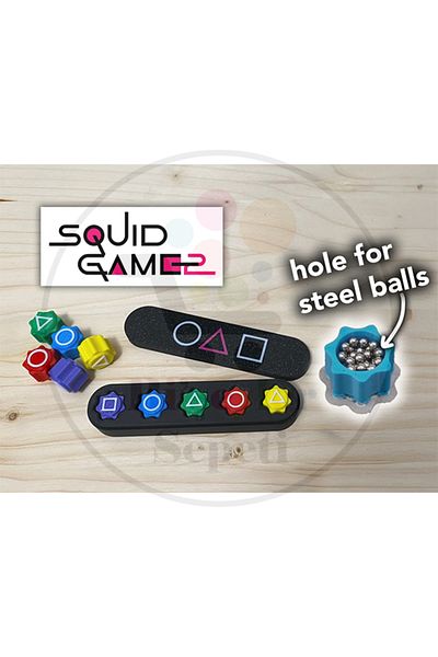 Bi'şeyler Sepeti Squid Game Gonggi Game - Sounding Filled Model Original Size and Quality