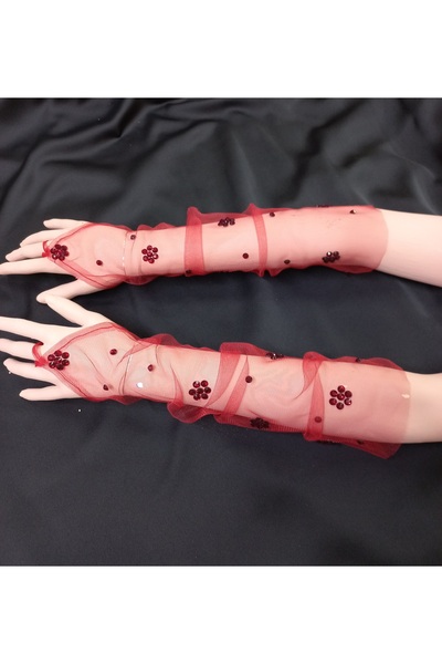 es moda shop Μανίκια φορέματος Juana Red Stone