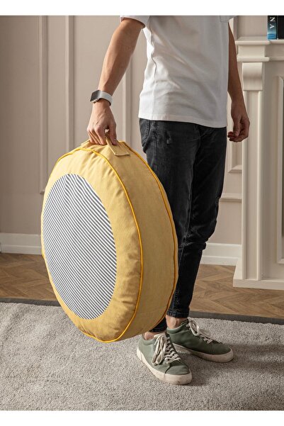 BUGİ HOME COLLECTİON Dekoratif Çok Amaçlı Yer Minderi