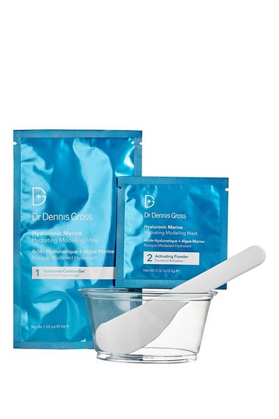 Dr Dennis Gross Hyaluronic Marine Hydrating Modeling Mask 4 Application 4 Bowl Spatula