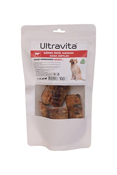 ULTRAVİTA 1 Kg Deneme Seti %100 Doğal Yüksek Proteinli Kurutulmuş Çiğnemelik Köpek Ödül Maması Kemiği