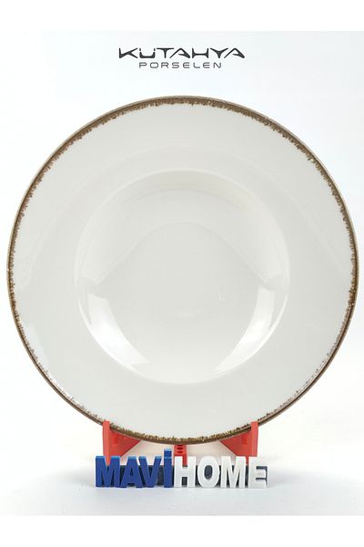 Kütahya Porselen Colorx Series - 27 cm Pit Pasta Plate, Assortment Single