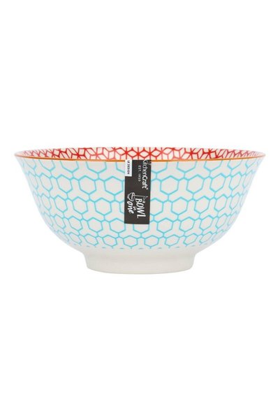 Kitchen Craft Geometric Design Food Safe Ceramic Bowl 15.7cm