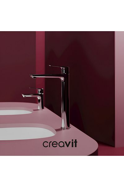 Creavit Solo Chrome Long Sink Faucet So6500