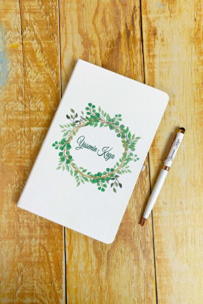 HediyeHanesi Kişiye Özel İsimli Ajanda Not Defteri ve Kalem Seti 2413W11