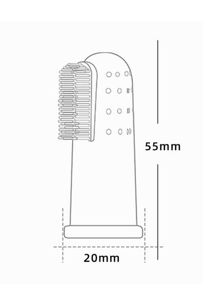Skygo Pet Cat Dog Finger-mounted Teething Brush