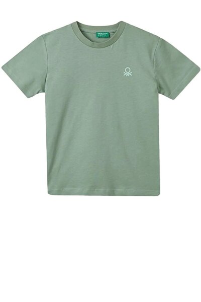 Benetton BNT-G20302 Μπλουζάκι Benetton-Πράσινο