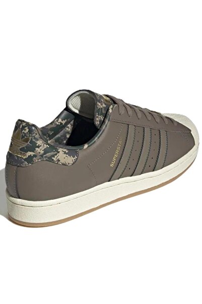 adidas Superstar Leather Unisex Sneaker Hakiki Deri Günlük Spor Ayakkabı Haki