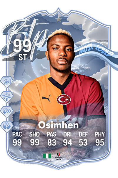 BERKANTTP بطاقة فوت للموسم الجديد بتصميم خاص من سلسلة المفضلة من Osimhen