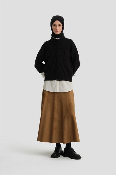 Armine Black Cardigan - 24Kd4206 Model