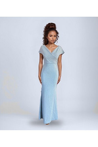 OTHERONE Metalik Simli Abiye Elbise