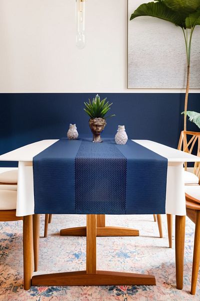 Arma House Runner în carouri tăiat cu laser modern 40*140