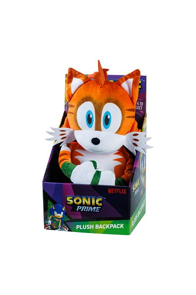 Sonic Plush Backpack 12-Inches, Assorted (Character May Vary)