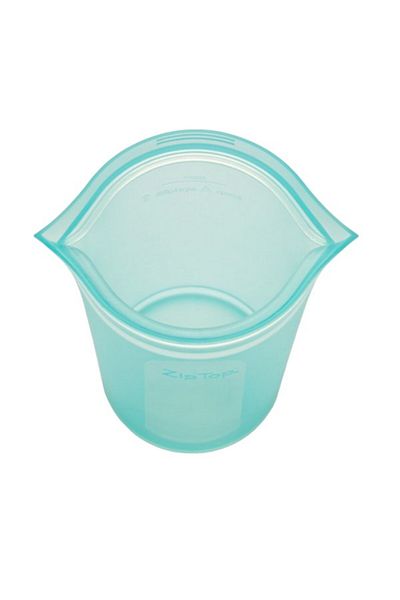 Zip Top Microwave and Dishwasher Safe BPA-Free Airtight Reusable Silicone Snack Container 24oz