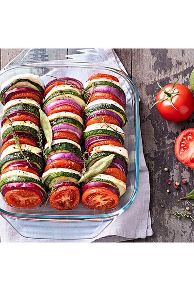 Pyrex محمصة مستطيلة مكونة من 3 قطع
