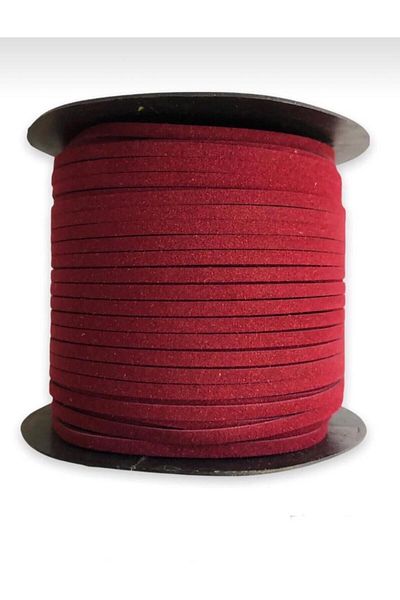 OZN AKSESUAR Suede Leather Ribbon Rope, 3mm, Prayer Beads, Bracelet, Necklace Rope (3 Meters)