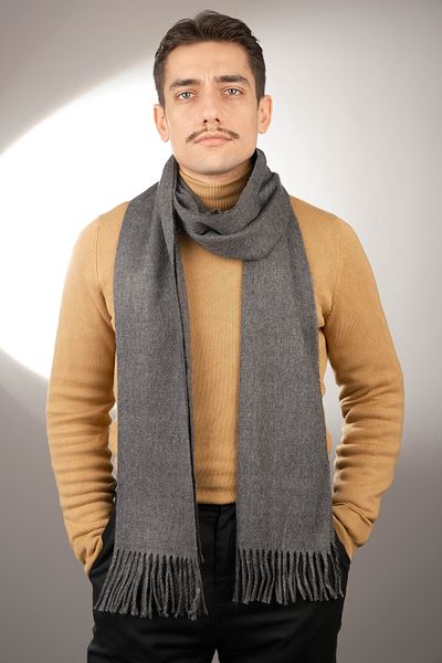 Jack Ferrero Unisex Black Fleece Scarf Shawl Camisole