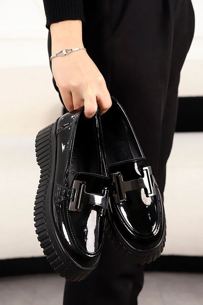 Mamito Ayakkabı Int 028 High Base Buckle Detailed Loafer