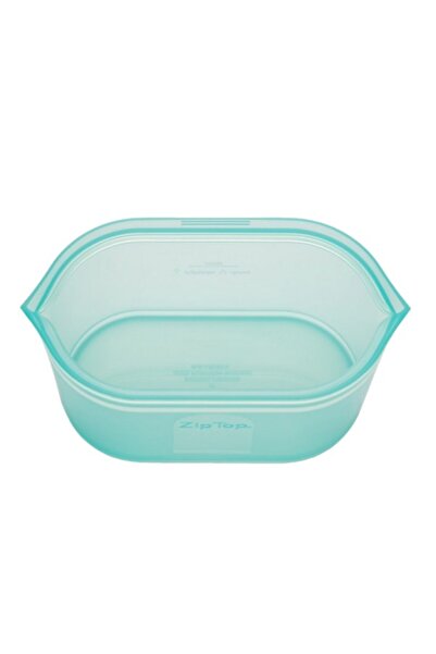 Zip Top Microwave and Dishwasher Safe BPA-Free Airtight Reusable Silicone Snack Container 16oz