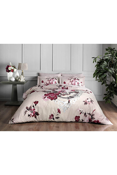 Taç KRISTAL DELUX SATEN ÇİFT KİŞİLİK NEVRESİM TAKIMI 200X220CM