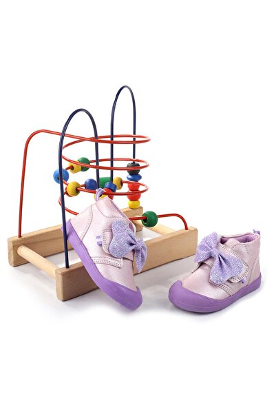 Papuçsepeti سلة الأحذية 4233 حذاء الخطوة الأولى لتقويم العظام للفتيات الصغيرات