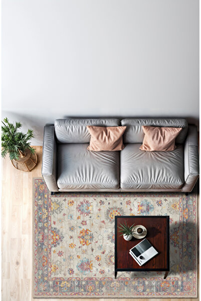 Modern Antique Living Room Kitchen Carpet Runner and Round Entry Carpet