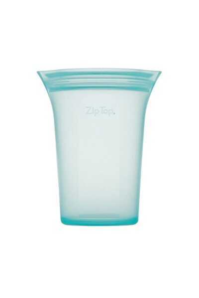Zip Top Microwave and Dishwasher Safe BPA-Free Airtight Reusable Silicone Snack Container 24oz
