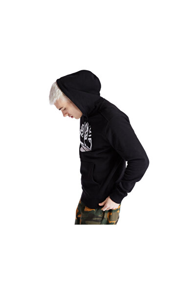 Timberland Ανδρικά φούτερ casual - λογότυπο Core Tree, κουκούλα με κουκούλα, μαύρο TB0A2BJHN921