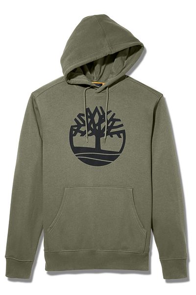 Timberland Ανδρικά πράσινα casual φούτερ - λογότυπο Core Tree, Pull Over Hoodie - TB0A2BJHZ281