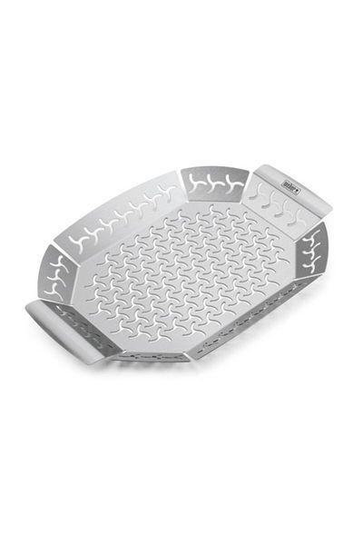 WEBER Original Premium Durable Stainless Steel Grilling Basket Large