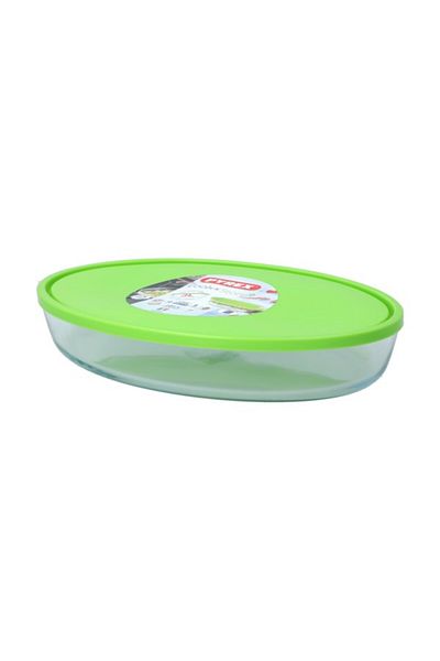 Pyrex Cook and Store Dishwasher Safe Oval Roaster with Lid 3 Liter