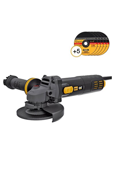 Cat DX37P 750Watt 115mm Profesyonel Avuç Taşlama + 5 Adet Metal Kesme Taşı
