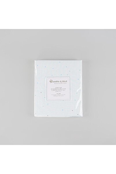 Bumble & Bird - Reversible Duvet Cover & Pillowcase For Cot - Blue