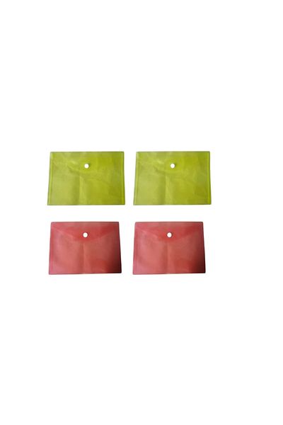 Linea Linea A5 Snap Fastener File Mix - 2 Sari and 2 Red Pieces