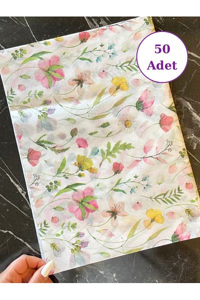 Hayal.kirtasiyesi Patterned Plush Paper 50 Pieces Advantage Pack 50X70 cm Patterned Plush, Valentine's Day Gift Package