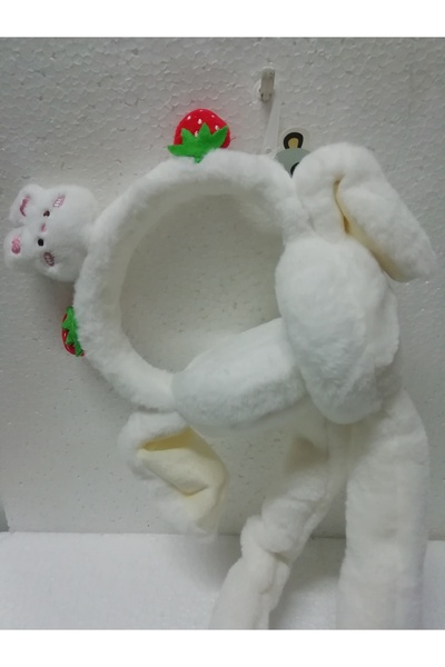 İLHANLAR Plush Earmuff Beanie Hat with Lightless Moving Sound and Playful Ear...