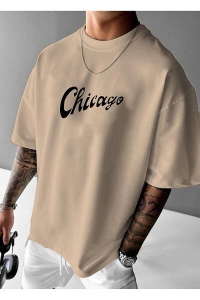 BENROMA 1 προϊόν είναι δώρο για αγορές 6 και άνω Chicago Bulls Printed Oversize T-shirt