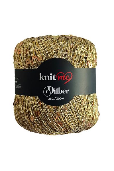 knitme - Dilber Gold Pul 25 gr 310 Mt Πουλότα Σχοινί