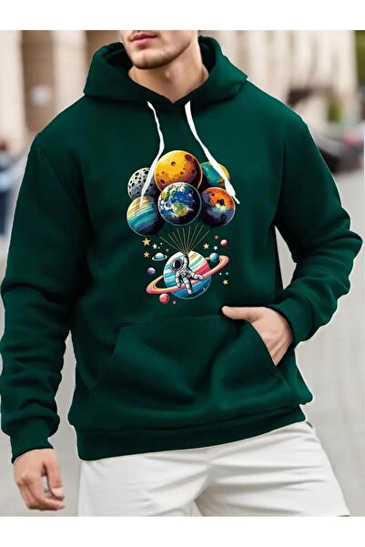 DAXİS Sportwear Company Φούτερ με στάμπα με θέμα το διάστημα