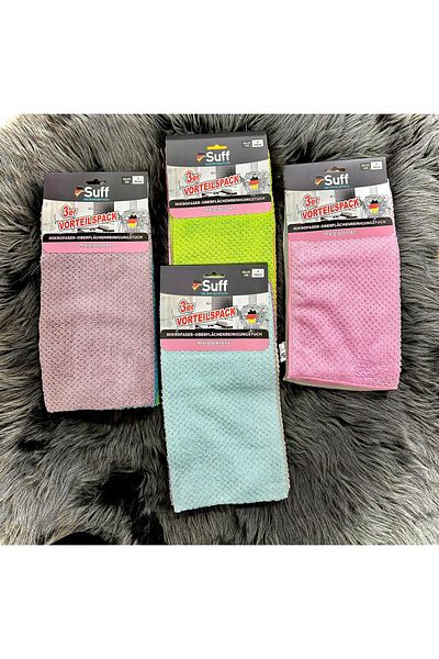 Suff Müge 3-pack Microfiber Surface Cleaning Cloth - 32x32 cm