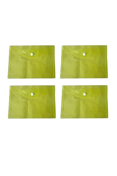 Linea Linea A5 Yellow Snap File - 4 Pieces