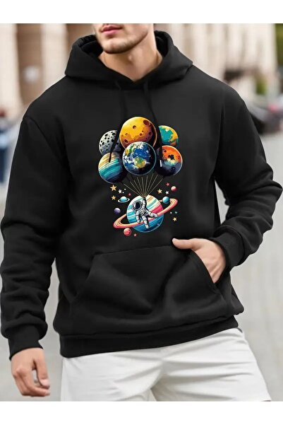 DAXİS Sportwear Company Φούτερ με στάμπα με θέμα το διάστημα