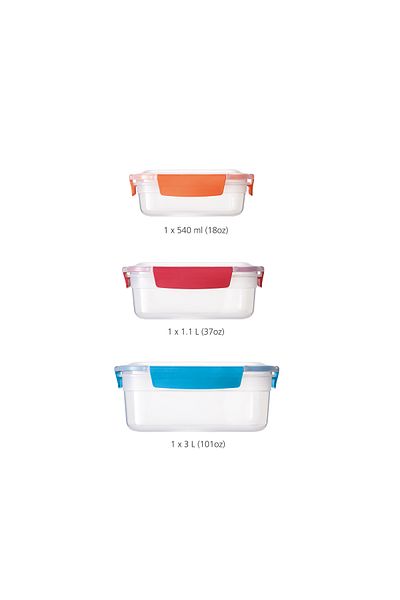 Joseph Joseph Duo Storage Container Set 3 pieces Multicolor