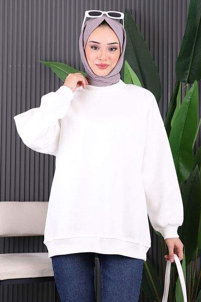 İmajButik Εκρού Ανυψωμένος Ιδρώτας Τριών Κλωστών