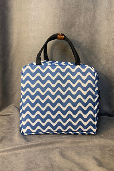 Uretti - Petek 7523 Вітчизняного виробництва термосумка для перенесення їжі / Синя - Біла