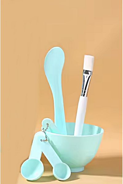 gaman 6-Piece Mask Wearing Set - Color Mask Mixing Bowl and Brush Set